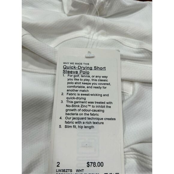 Lululemon Quick drying short sleeve polo sz 10 - Picture 3 of 4